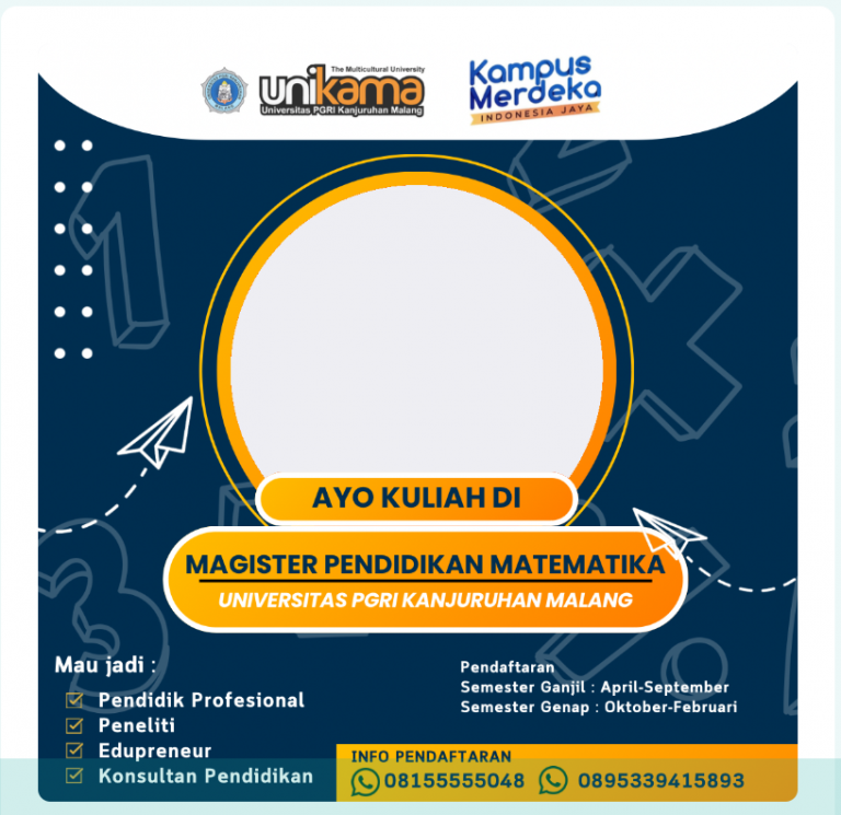 Twibbon PMB Magister Mat – Program Studi Magister Pendidikan Matematika